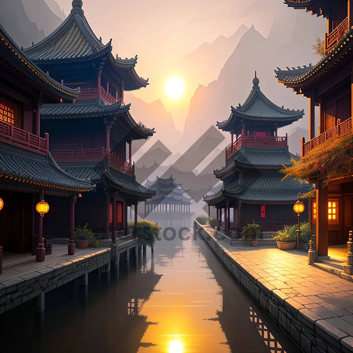 Picture of Ancient Chinese Pagoda: A Majestic Shrine of China