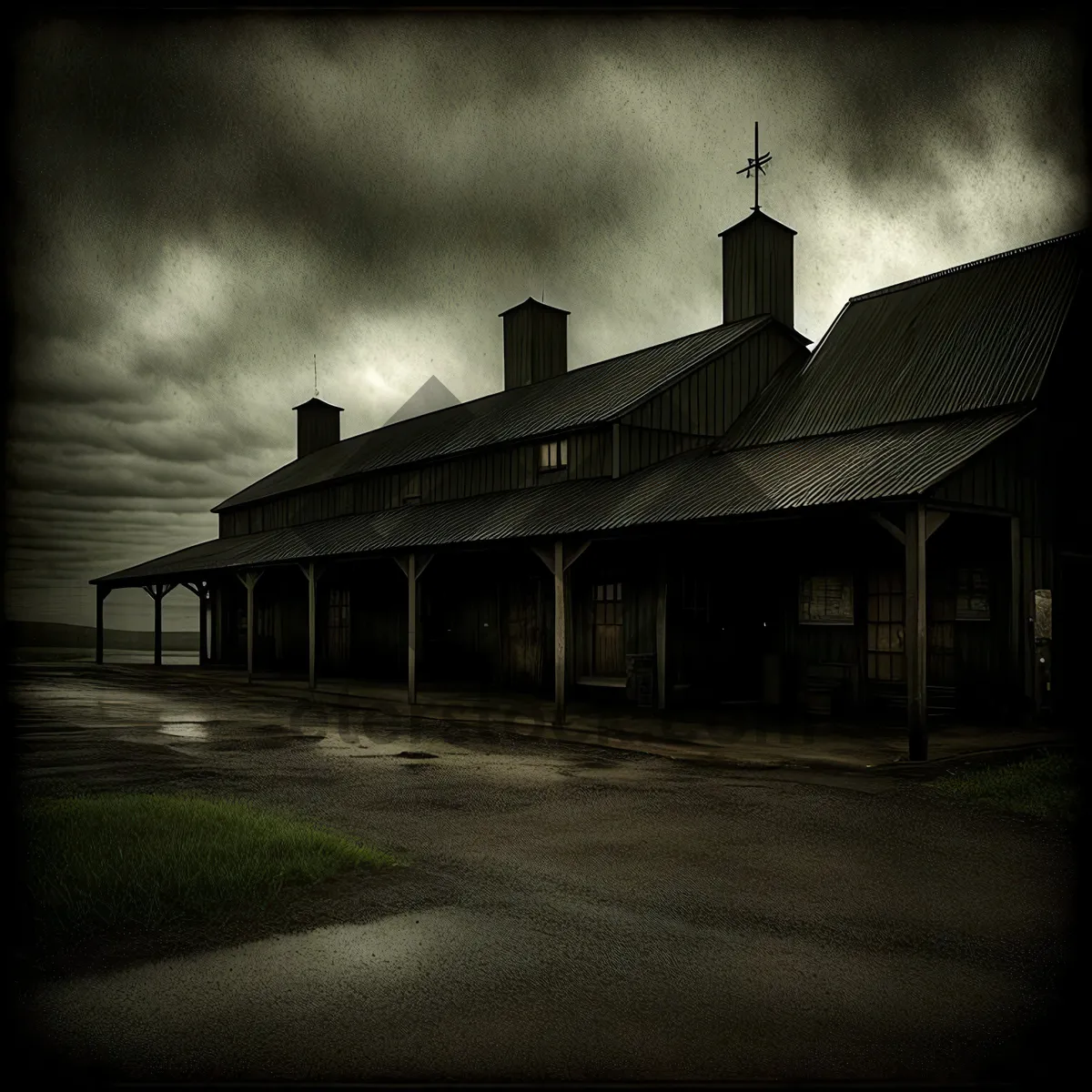 Picture of Old Railway Station Building in Historic City