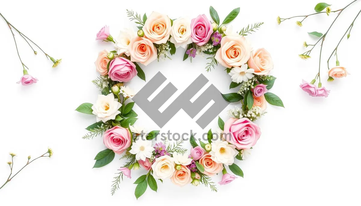 Picture of Floral Silhouette Graphic Design Element