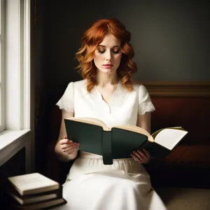 Smiling businesswoman working on laptop in office
