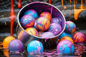 Colorful Easter Egg Maraca Decoration for Holiday Celebration