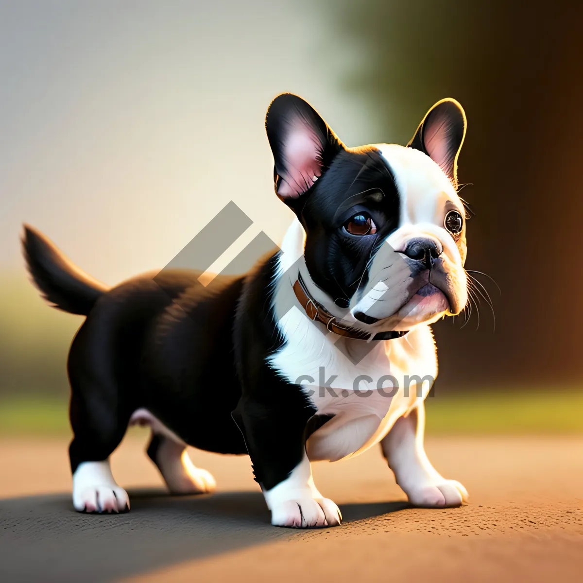 Picture of Adorable Studio Portrait of a Cute Terrier Puppy