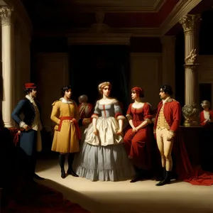 Stylish male musician performing on stage.