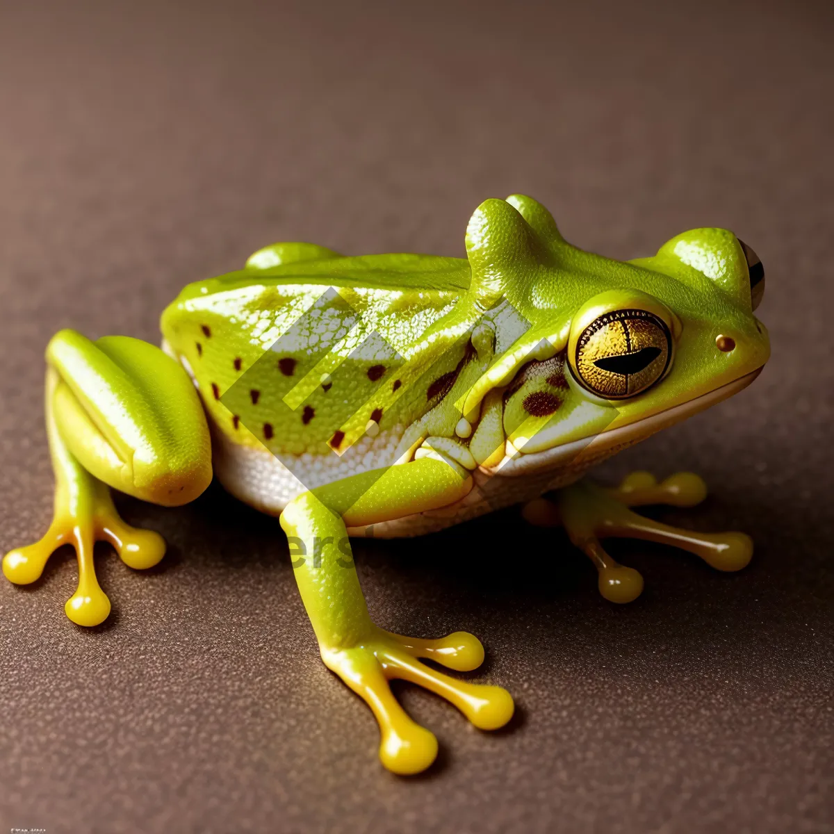 Picture of Peeking-eyed Tree Frog: Vibrant, Wild Abstraction