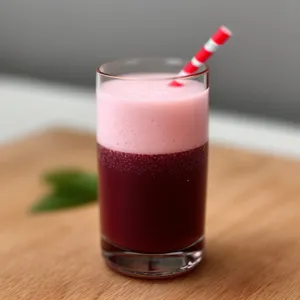 Refreshing Fruit Smoothie with Sweet Cream