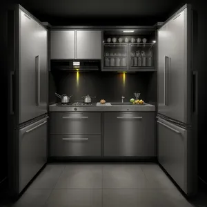 Luxury Stainless Steel Kitchen with Modern Style.