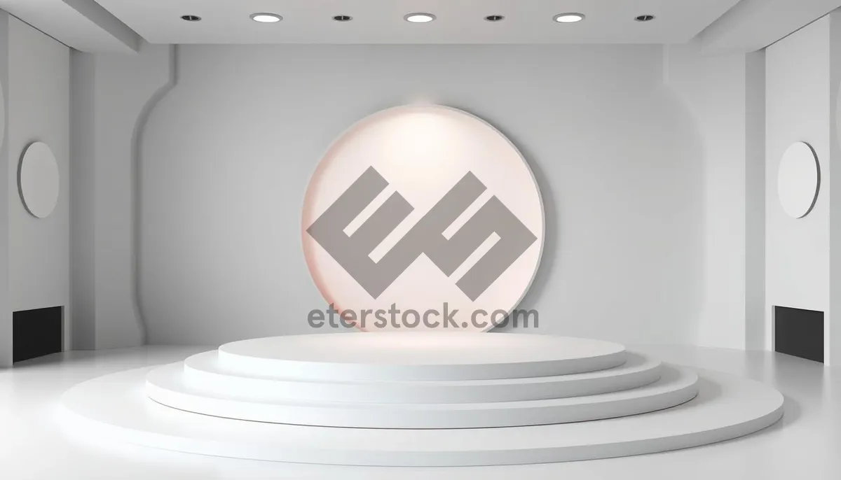 Picture of Digital graphic button with shiny design elements