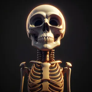 Spooky Skeleton Head - Anatomy of Death