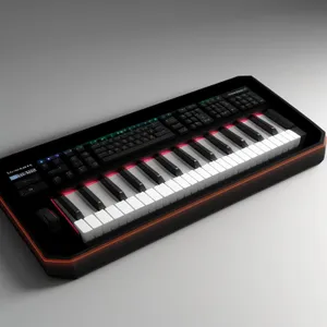 Electronic Synthesizer Keyboard - Harmonic Sounds
