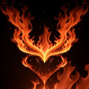 Blazing Inferno: A Fiery Artistic Pattern of Heat and Energy.