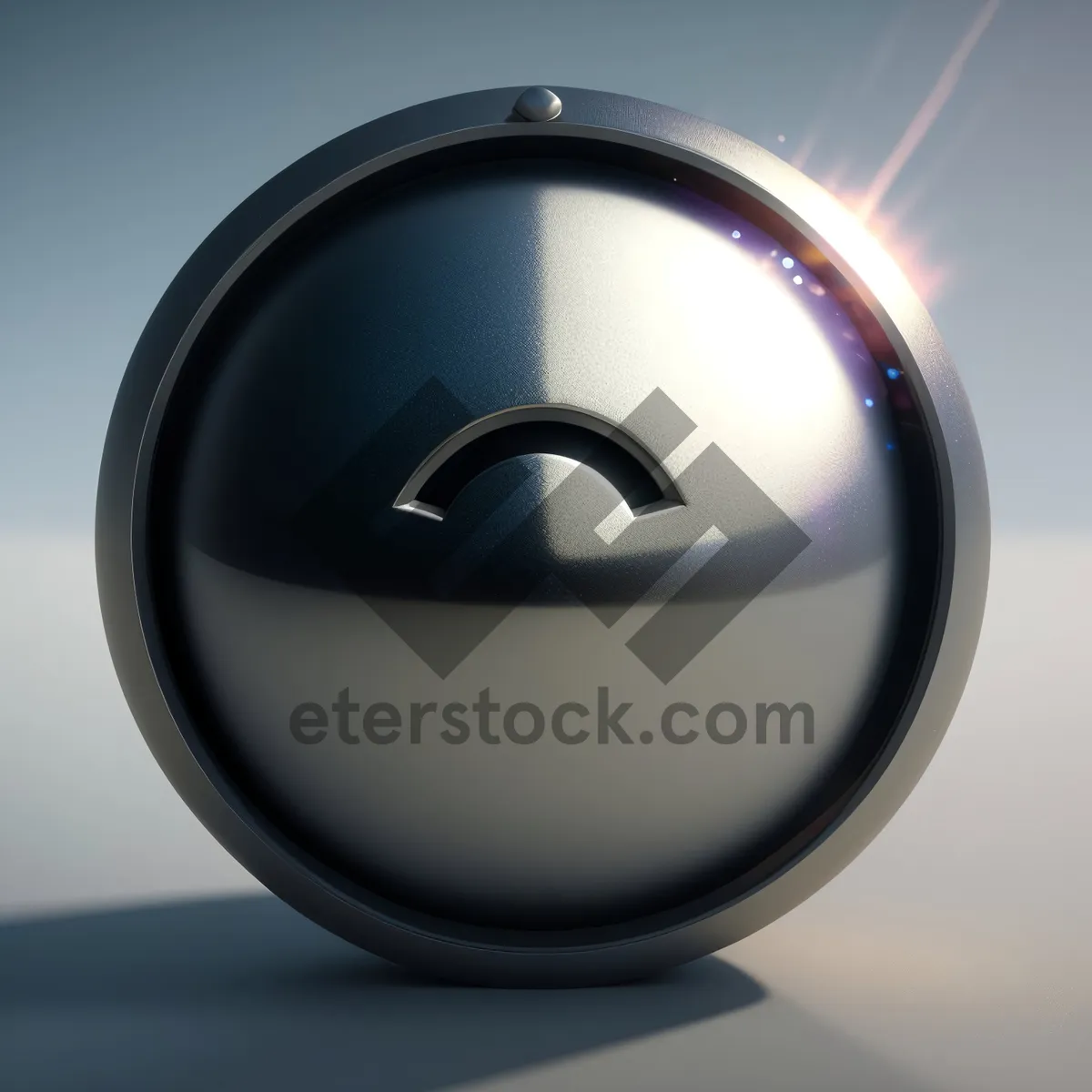 Picture of Shiny Black Circle Web Button Icon