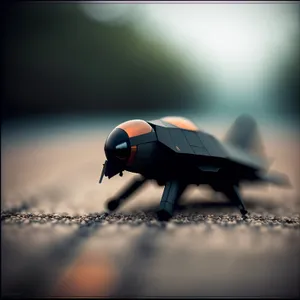 Spotted Ladybug on Green Leaf