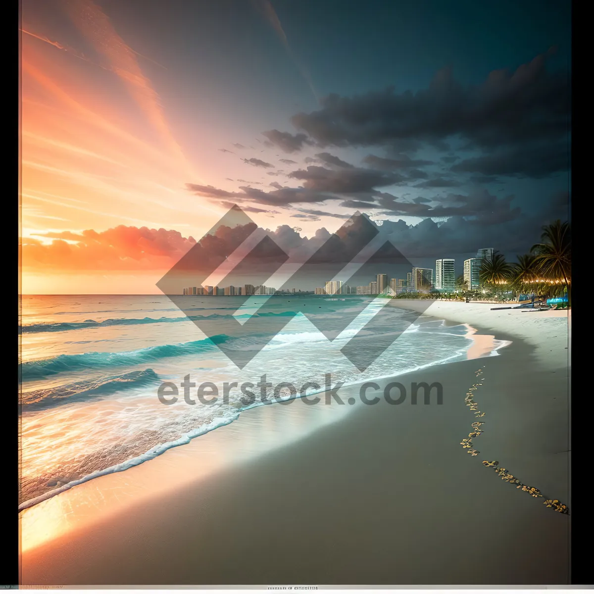 Picture of Serene Sunset at Paradise Coast