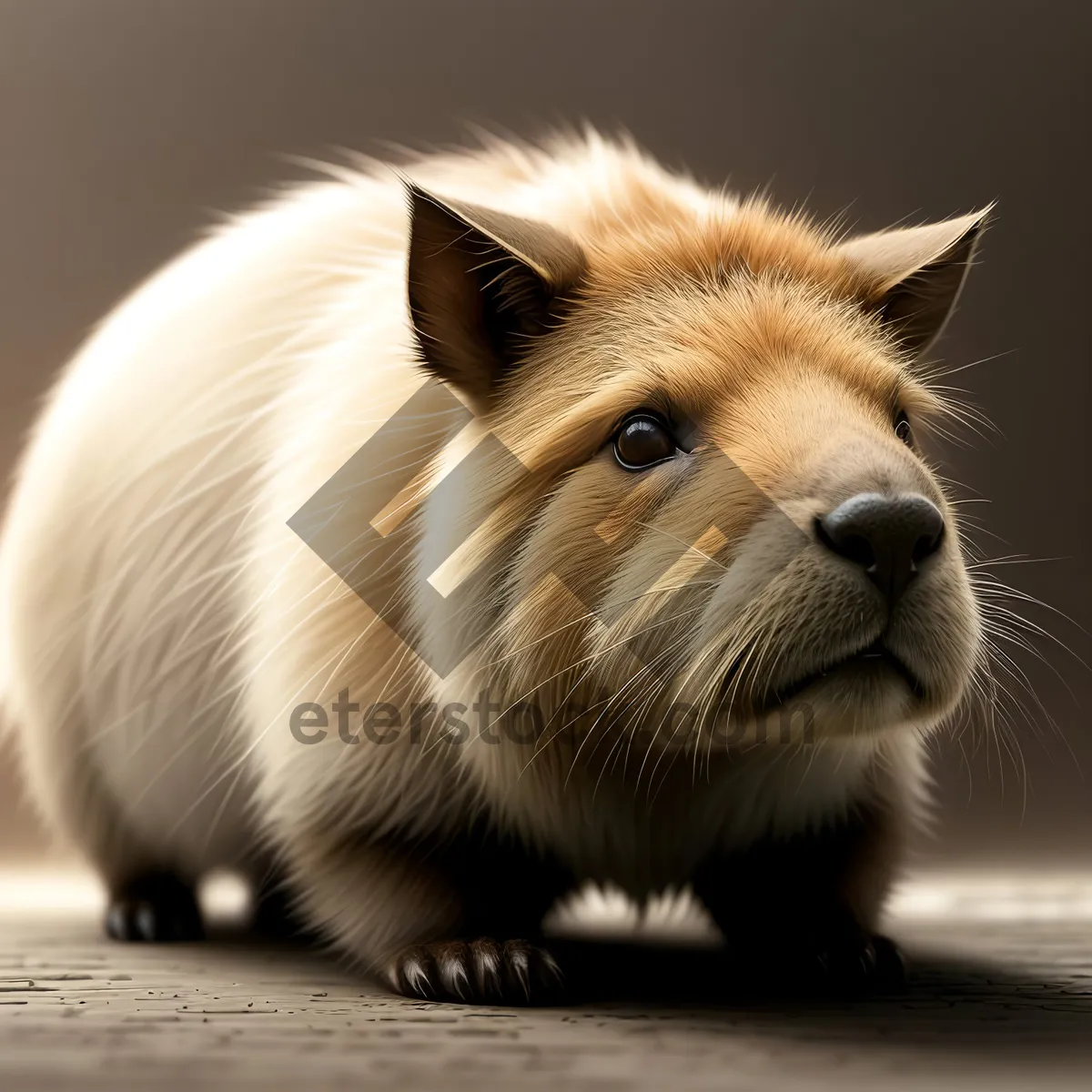 Picture of Furry Rodent with Cute Whiskers