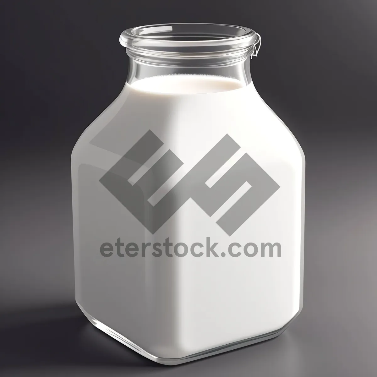 Picture of Clean Glass Bottle with Healthy Liquid