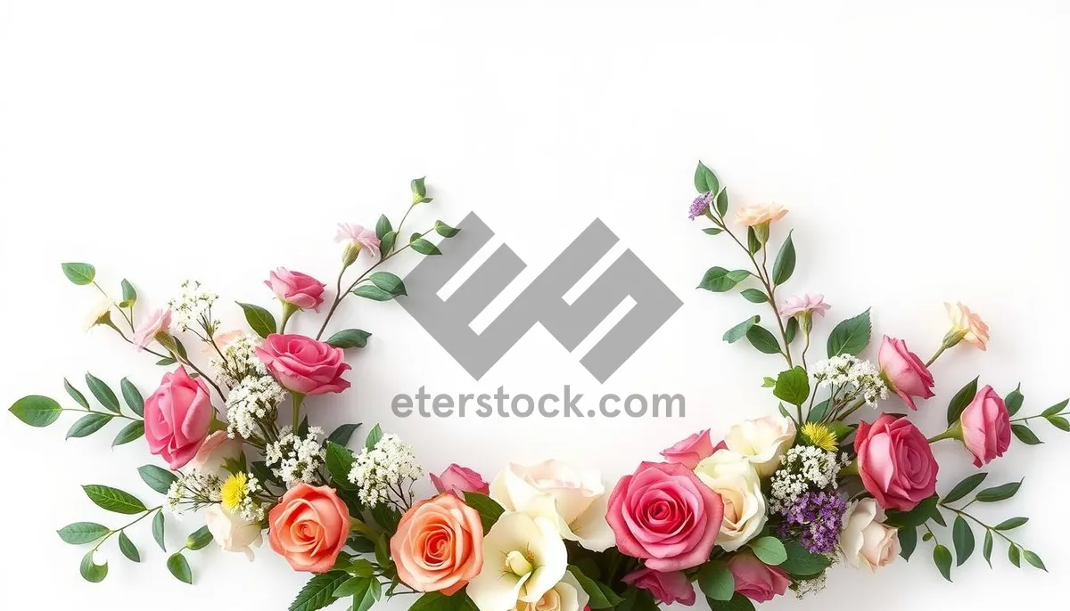 Picture of Spring Wedding Bouquet in Pink Rose Petals