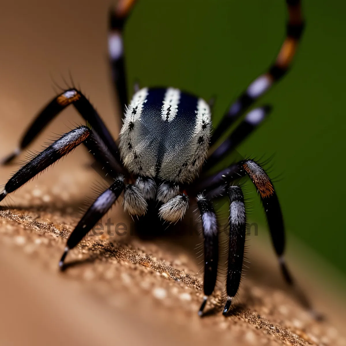 Picture of Spooky Arachnid: Garden Spider in Closeup View