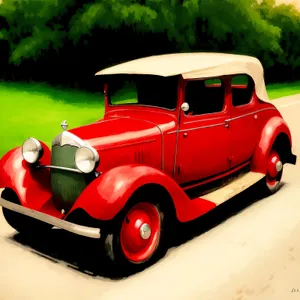 Vintage Rumble Seat Truck - Classic Speed and Style