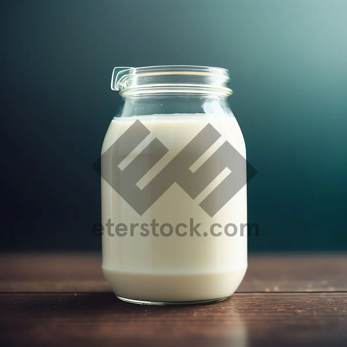 Picture of Fresh and Healthy Milk in Glass Bottle