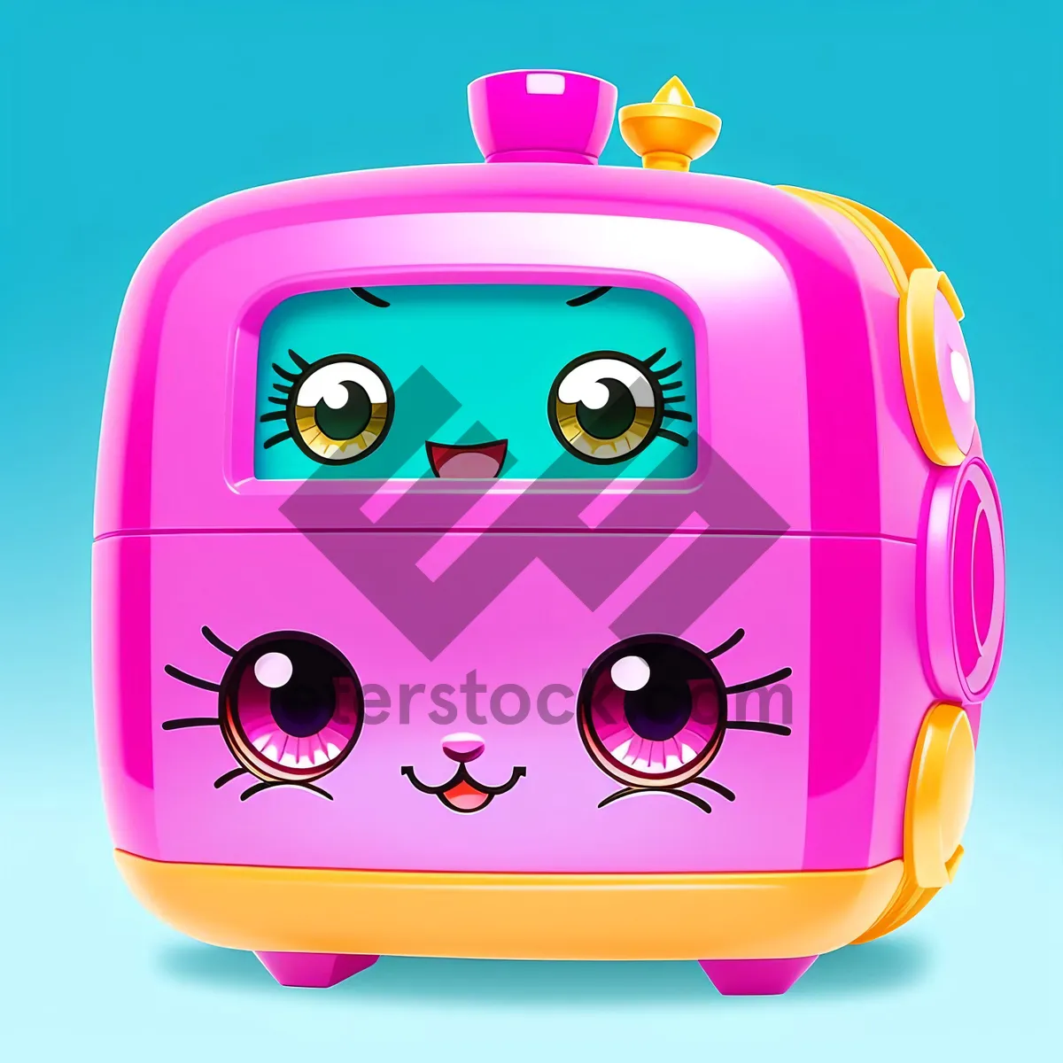 Picture of Piggy Toaster: Quirky Cartoon Kitchen Appliance Clip Art