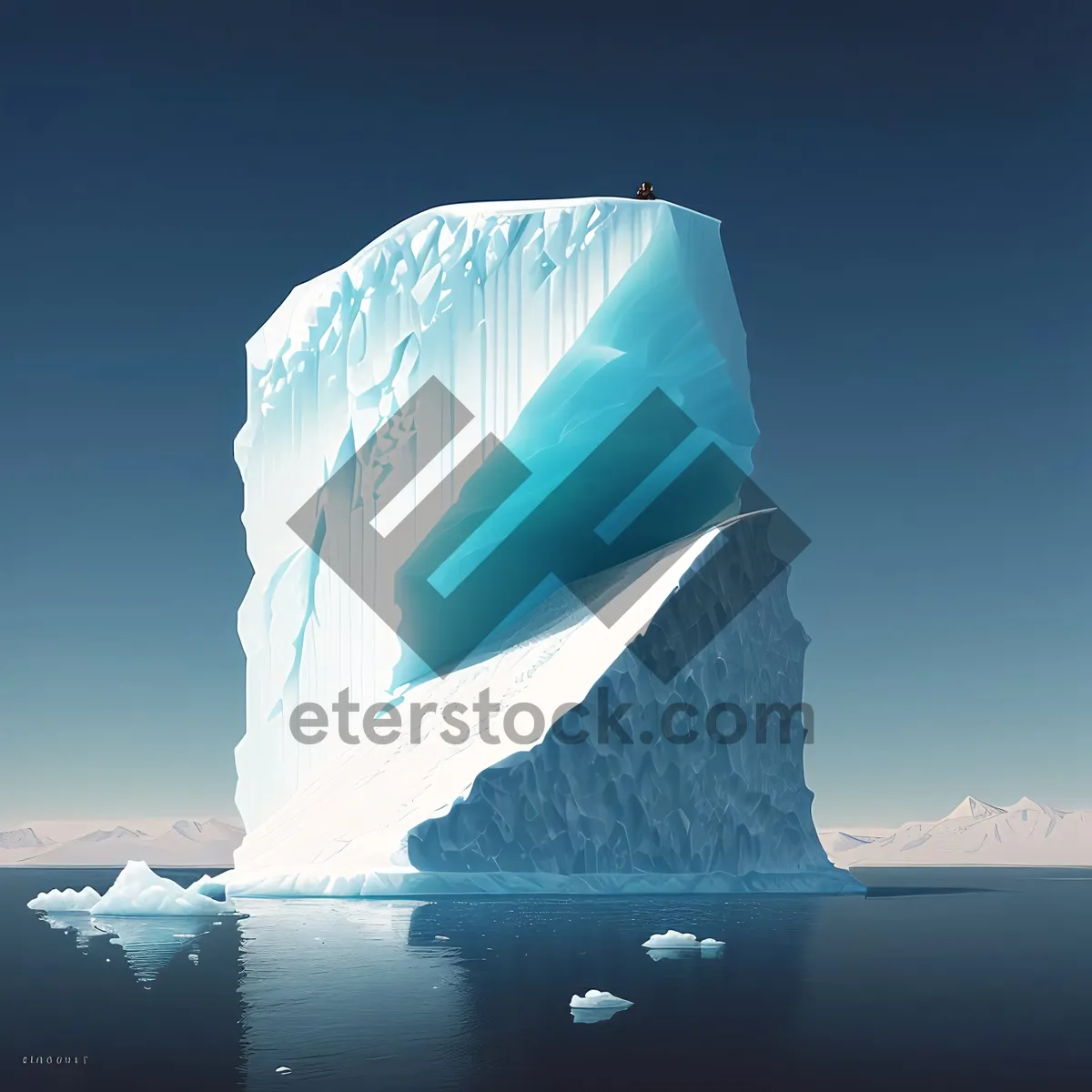 Picture of Arctic Glacier's Majestic Frozen Ocean Landscape