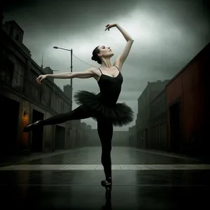 Elegant Teenage Ballet Dancer Performing Graceful Moves