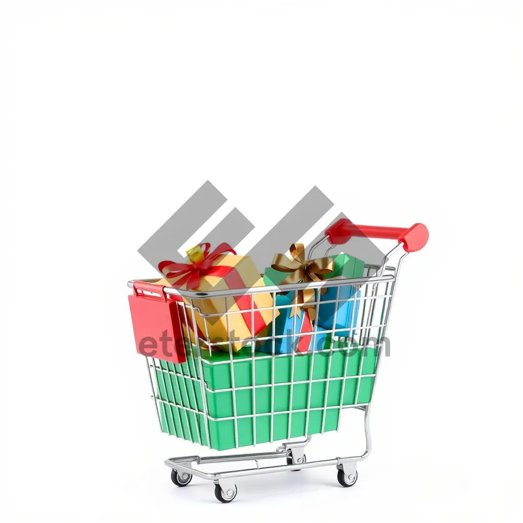 Picture of Metallic Shopping Cart for Retail Business