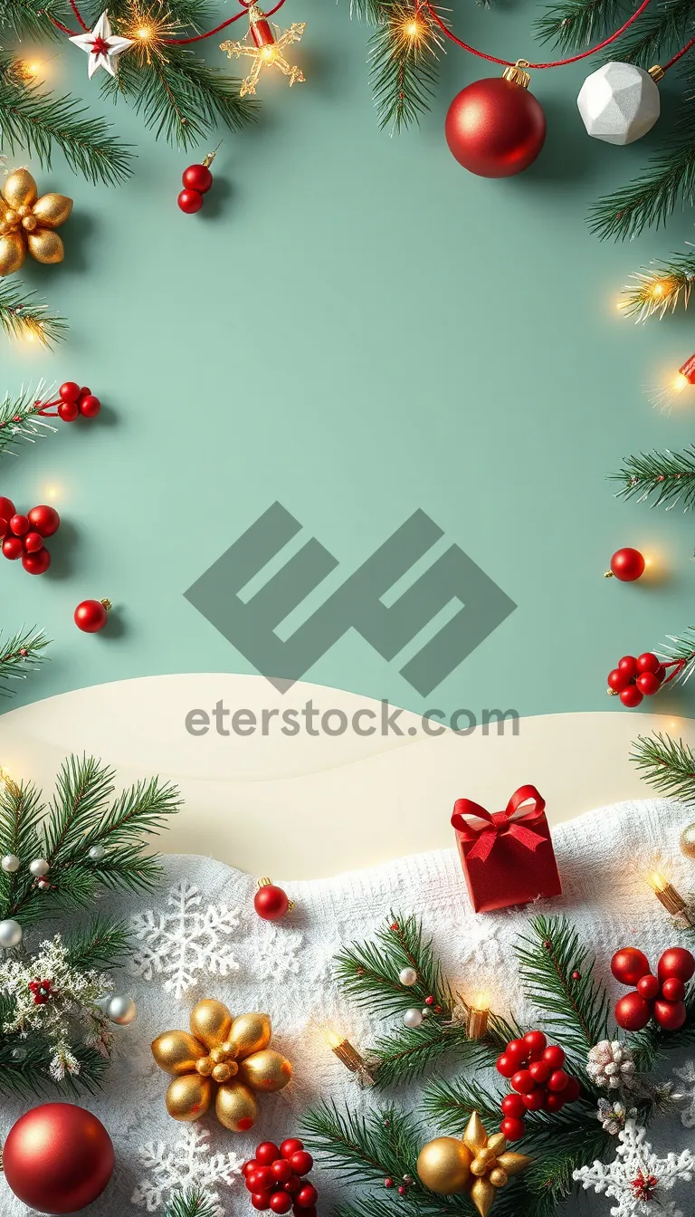 Picture of Festive Snowman Winter Holiday Greeting Card Design