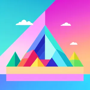 Symbolic flag design showcasing country's graphic icon.