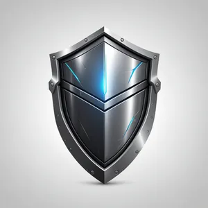 Shiny Shield Icon Graphic Design Symbol