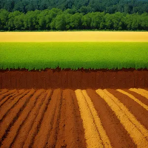 Golden Rice Fields Under Sunny Skies