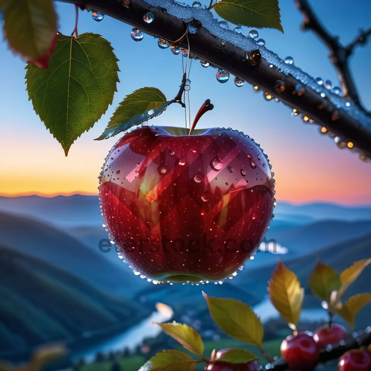 Picture of Fresh and Delicious Cherry Berry Fruit Salad