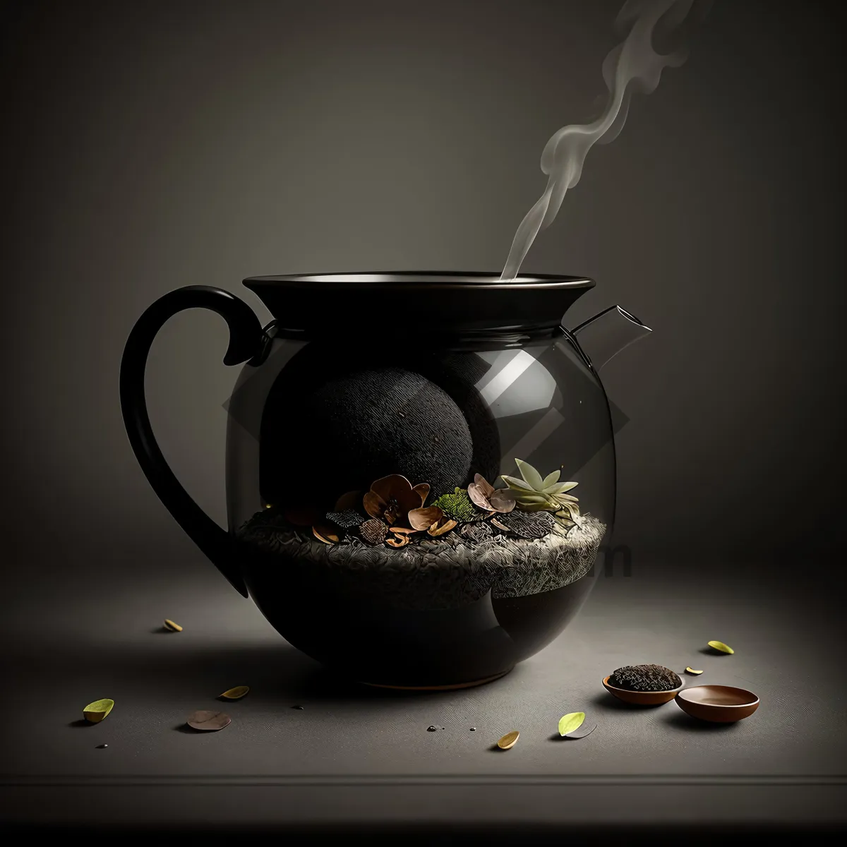 Picture of Steamy Morning Brew in Chinese Ceramic Cup