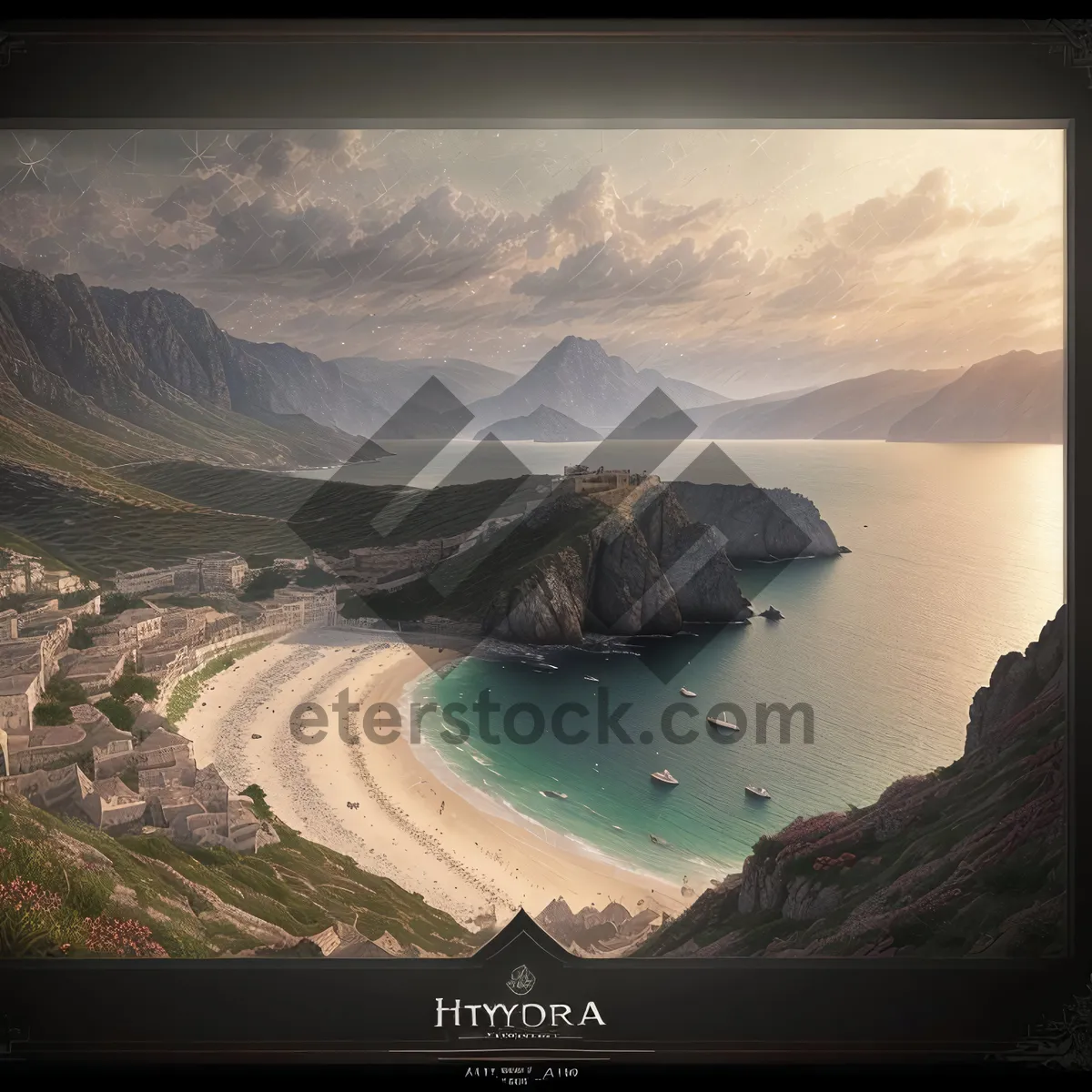 Picture of Serene Mountain and Lake Horizon