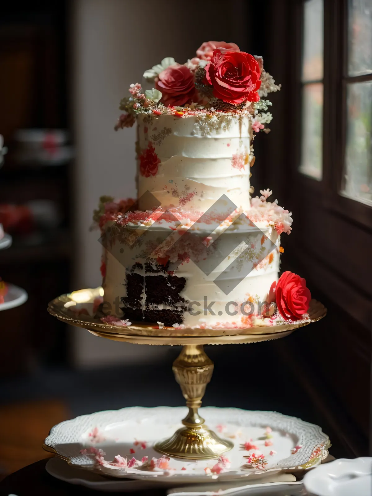 Picture of Delicious Dessert Delight on a Festive Table