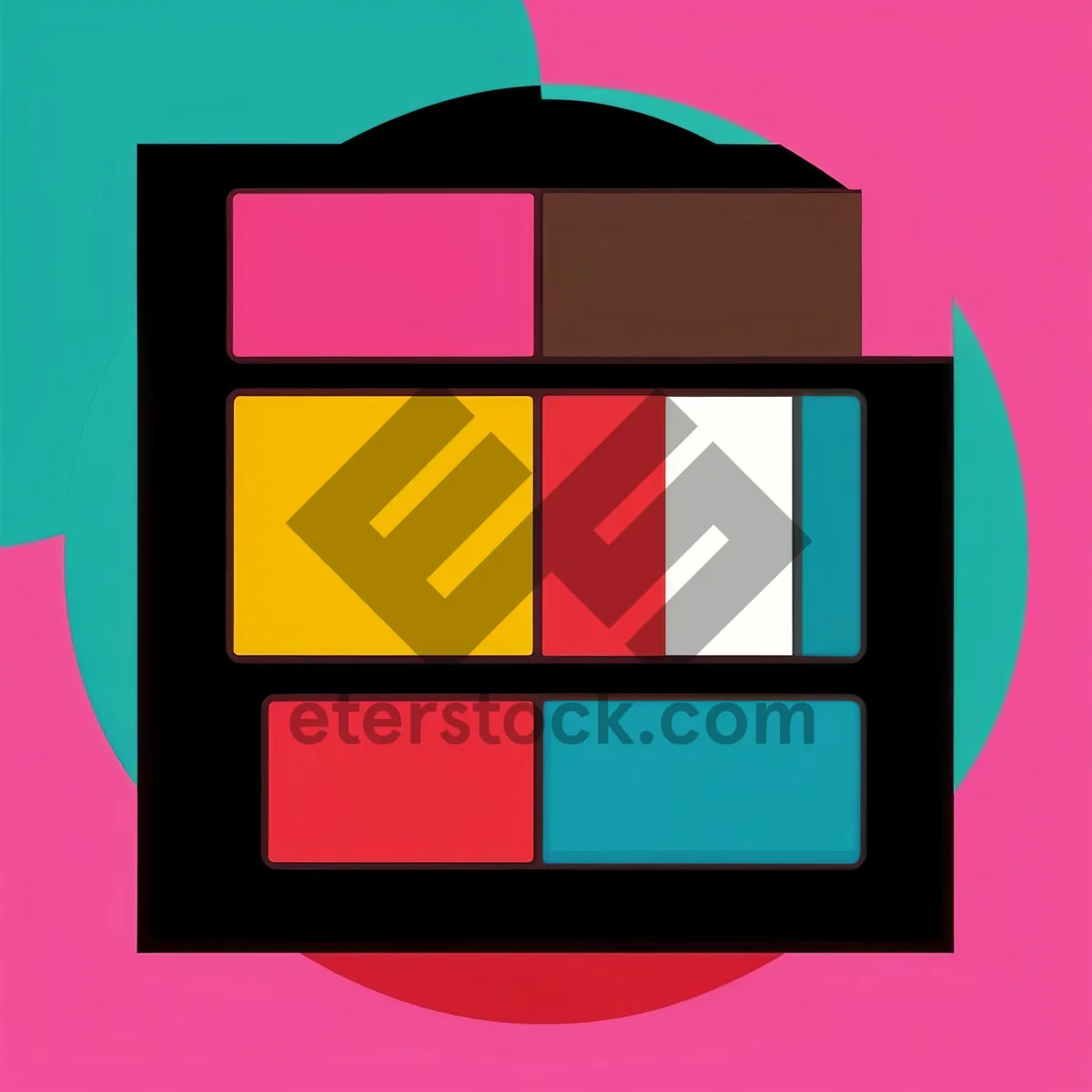 Picture of Flag Design Cube Symbolizing Business and Country