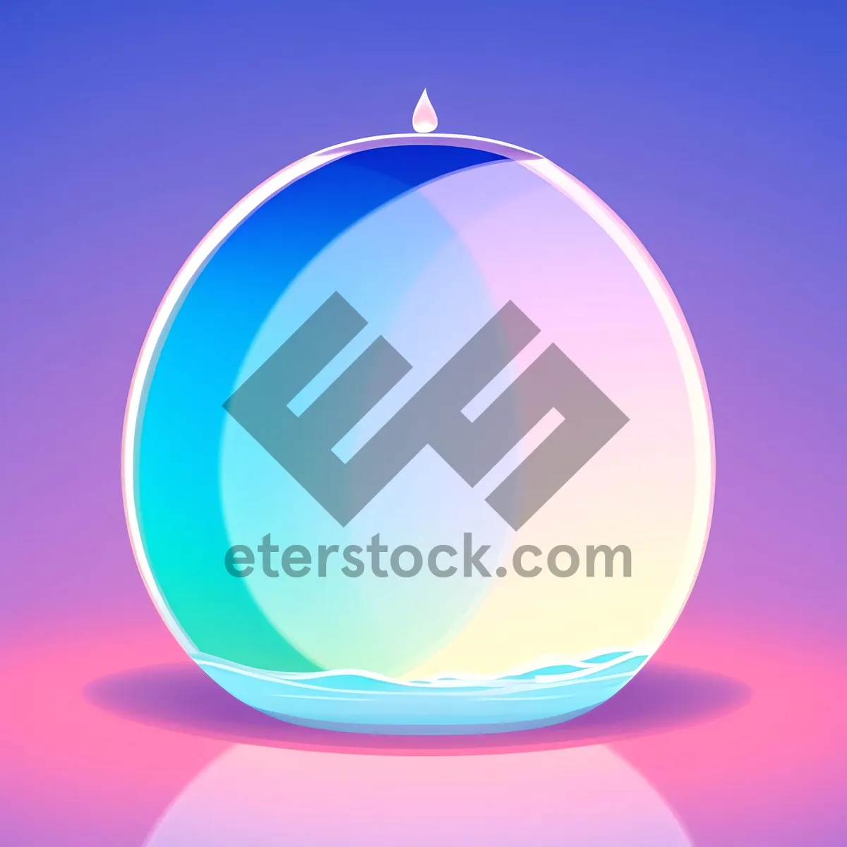 Picture of Vibrant Shiny Glass Sphere Button Icon