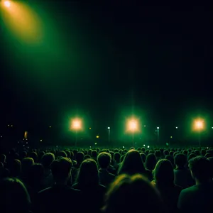 Spectacular Laser Light Show on Stage