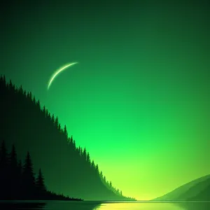 Serenity at Sunset: Nature's Majestic Palette