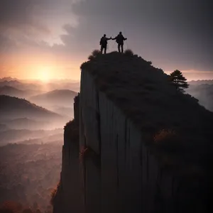 Majestic Canyon Peaks and Expansive Sky