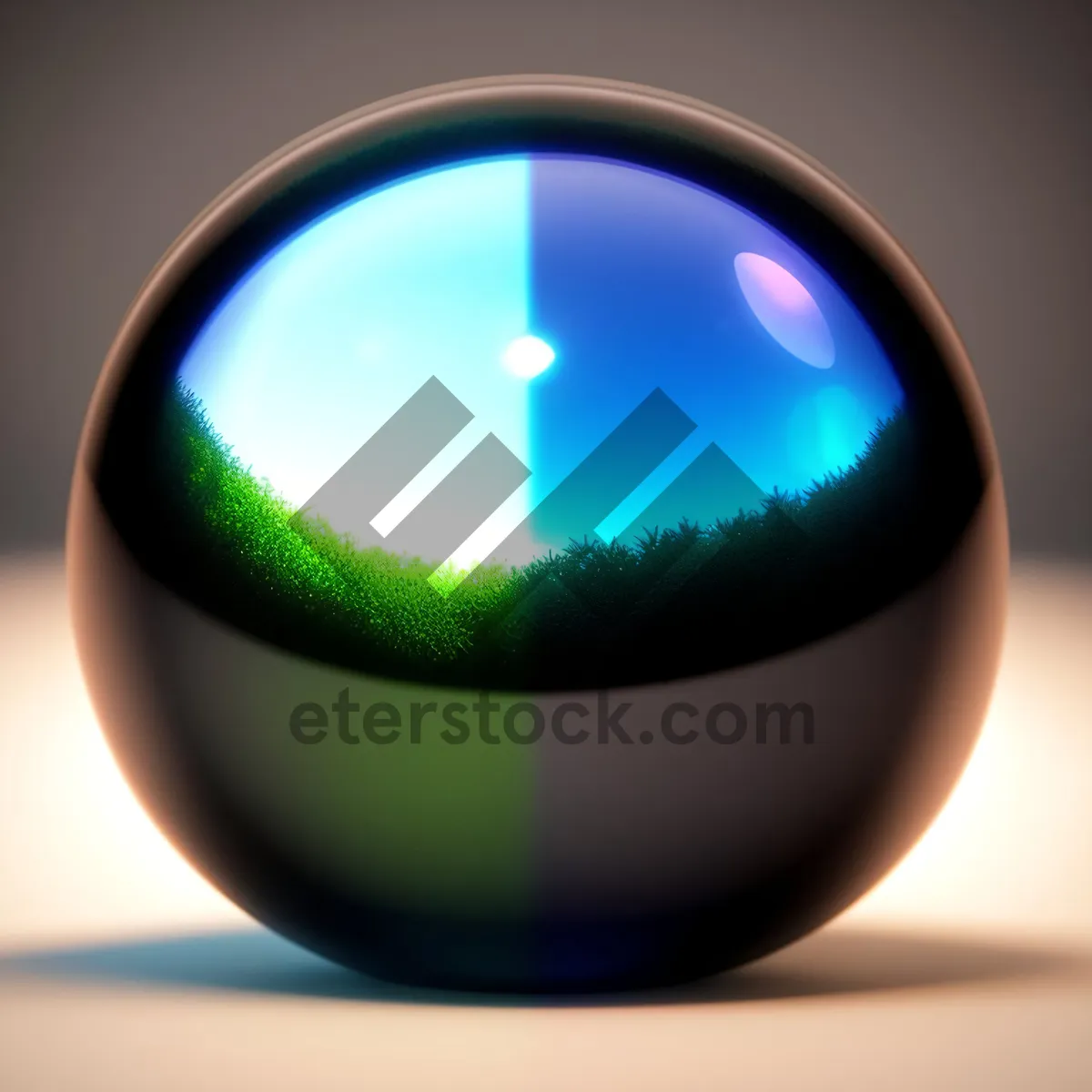 Picture of Shiny Glass Button Set with Reflection