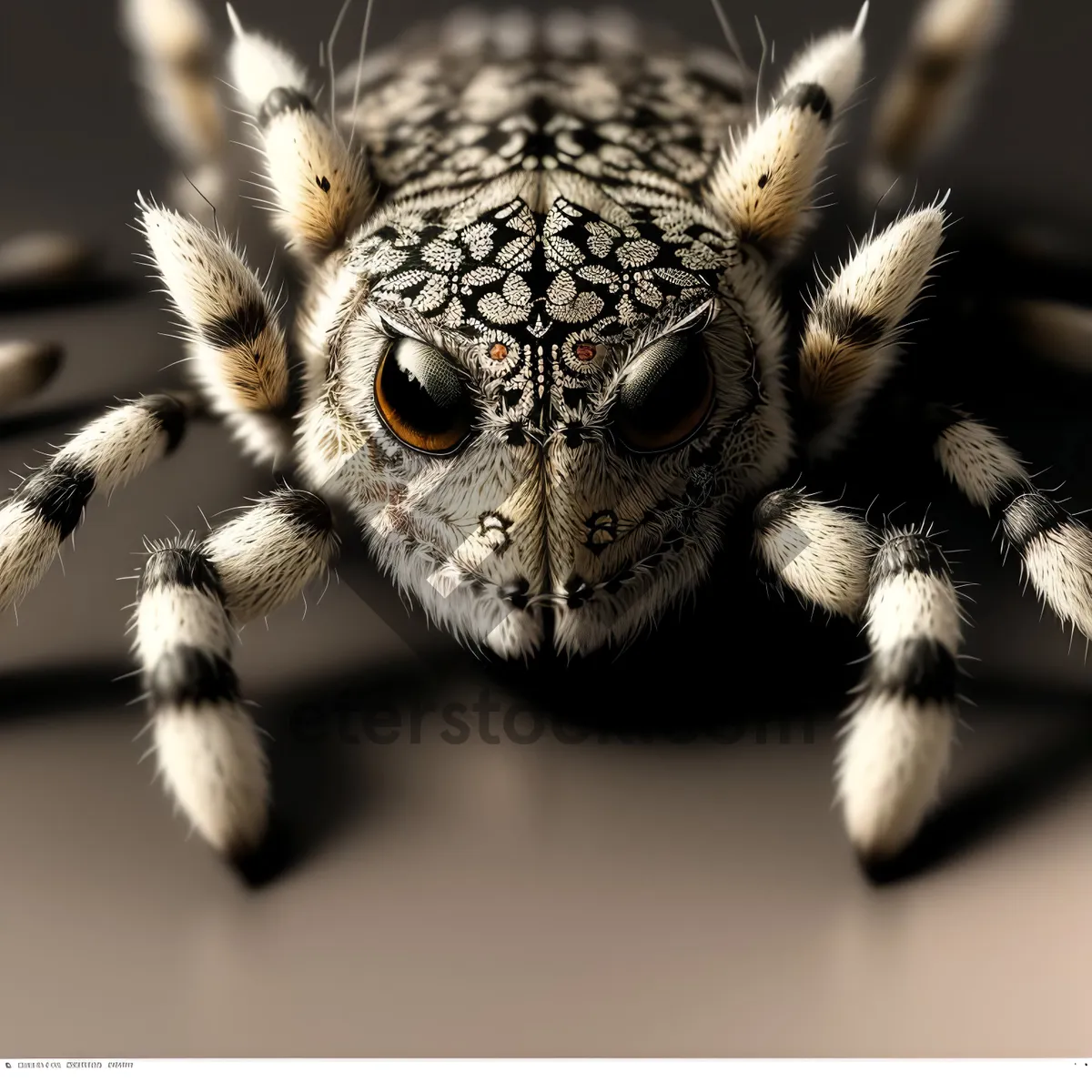 Picture of Wild Arachnid in Close View: Spider Predator