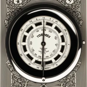 Antique Analog Clock with Precise Time Measurements