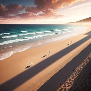 Serene Coastal Escape: Sun-kissed Sands and Crystal Waves