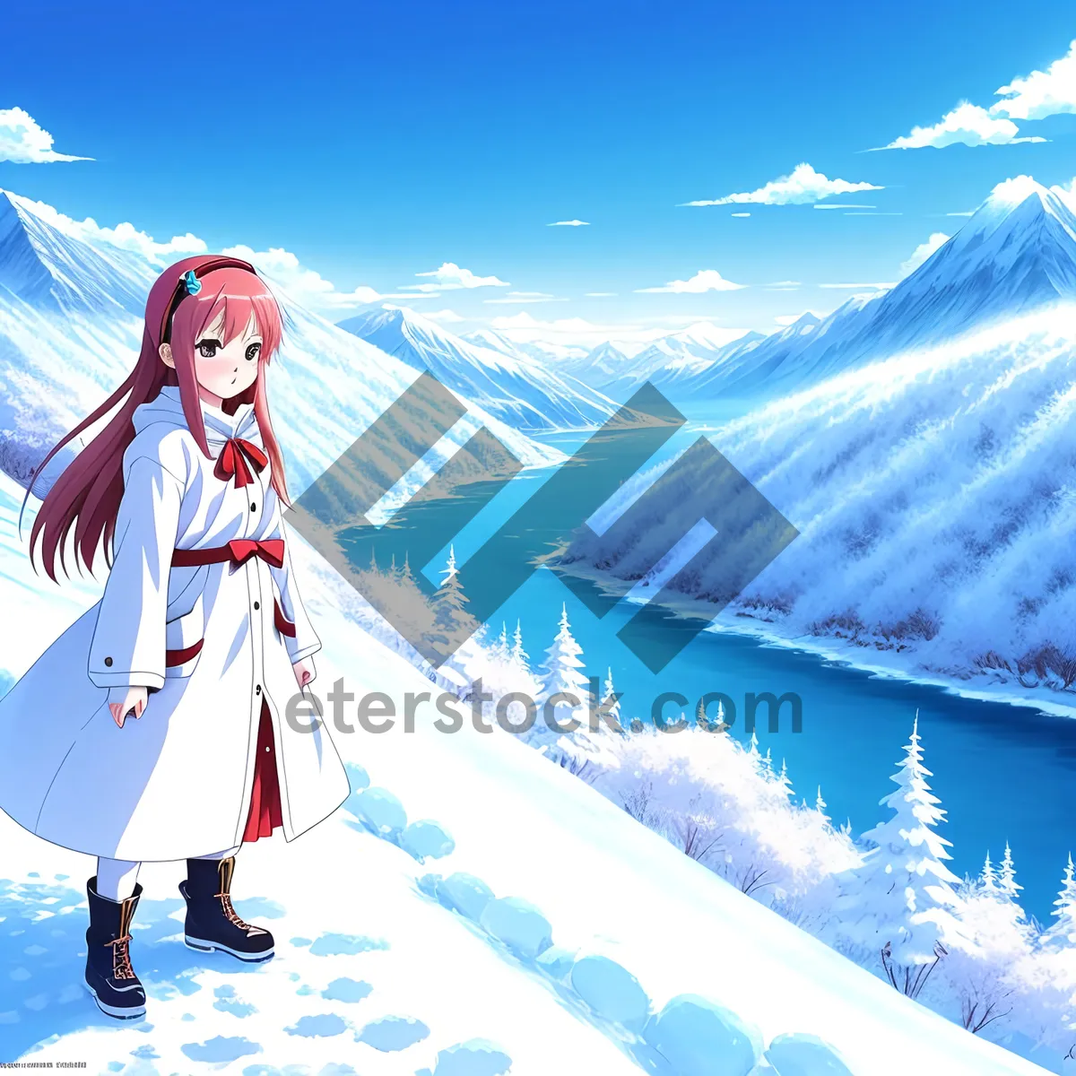 Picture of Winter Wonderland: Majestic Mountains and Snowy Peaks