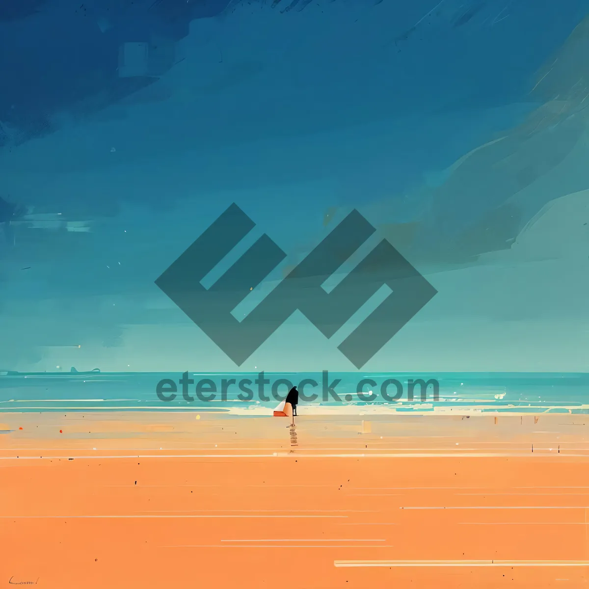 Picture of Tropical Paradise - Coastal Bliss with Turquoise Tranquility