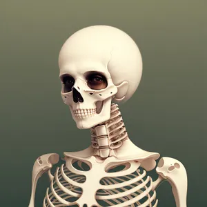 Mechanical Nightmare: Spine-Chilling Skeleton in Gears