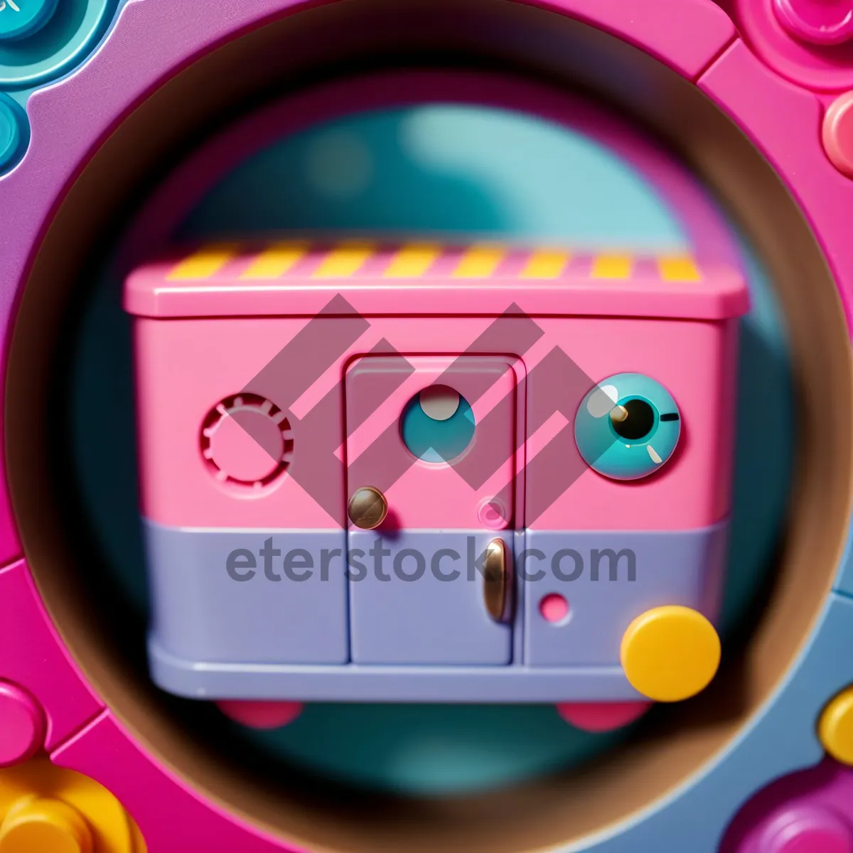 Picture of Colorful Shiny Button Icon Design