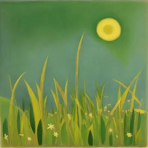 Vibrant Spring Meadow with Lush Green Grass