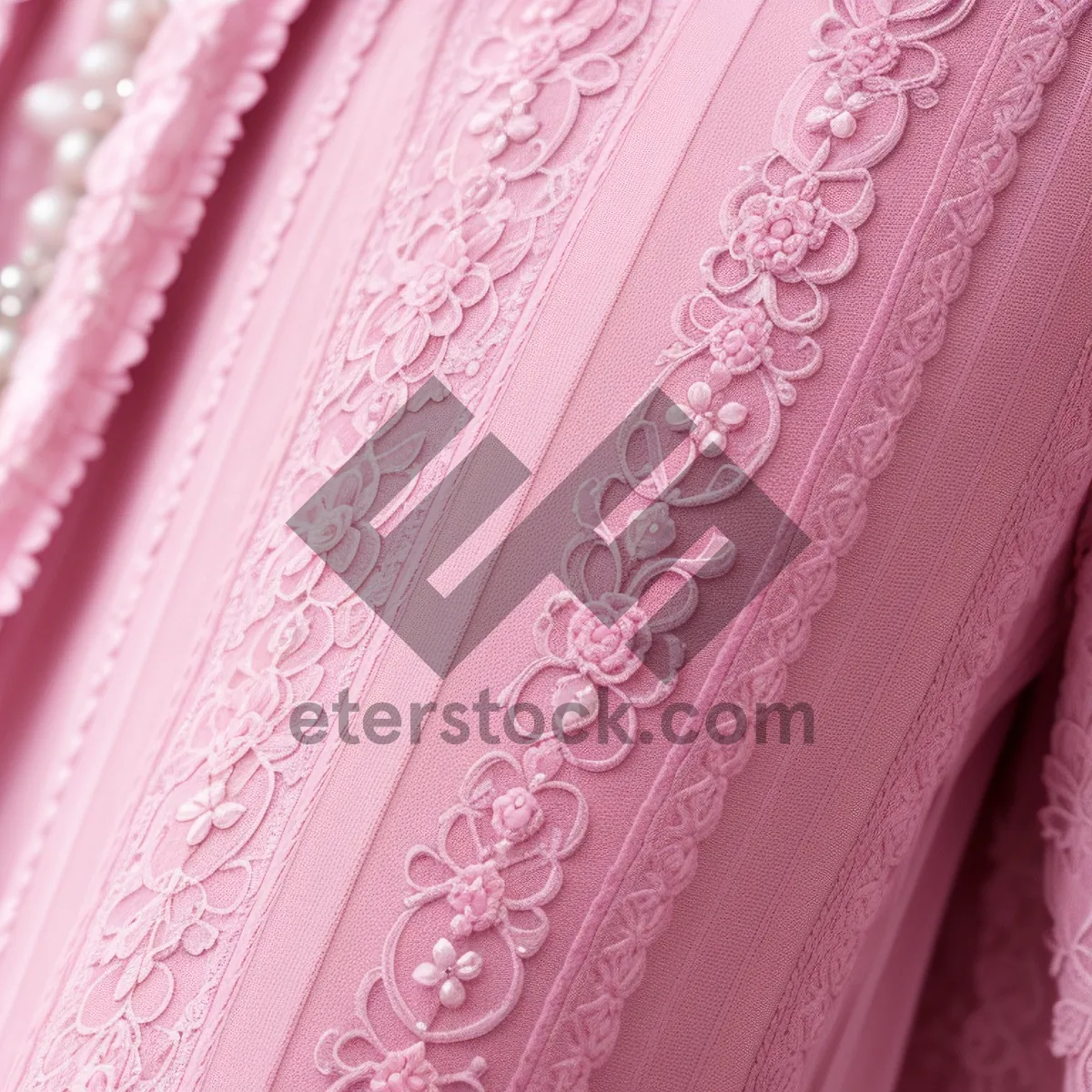 Picture of Silk Satin Pink Texture Pattern Fabric